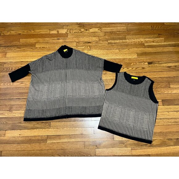 St. John Oversized Cardigan Sweater & Tank Women's Size Small Wool blend